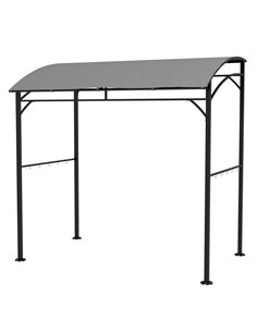 Outsunny 2.2 x 1.5 m BBQ Grill Gazebo Tent, Garden Grill, Grey 84C-429V00GY