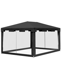 Outsunny 4 x 3 m Party Tent Wedding Gazebo, Dark Grey 84C-022V03CG