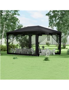 Outsunny 4 x 3 m Party Tent Wedding Gazebo, Dark Grey 84C-022V03CG 2
