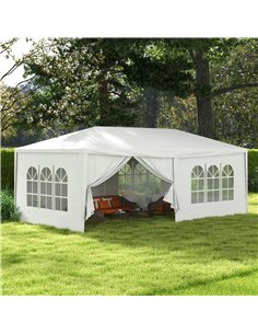 Outsunny 6 x 3 m Party Tent Wedding Gazebo, White 84C-197V01WT 2