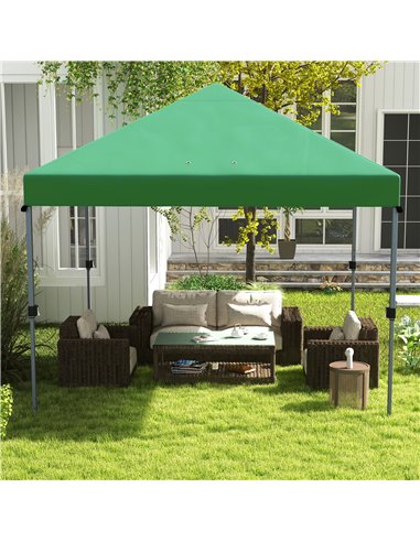 Outsunny 3 x 3(m) Pop Up Gazebo, 1 Person Easy up Marquee, Green 84C-502V00GN