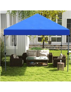 Outsunny 3 x 3(m) Pop Up Gazebo, 1 Person Easy up Marquee, Blue 84C-502V00BU 2