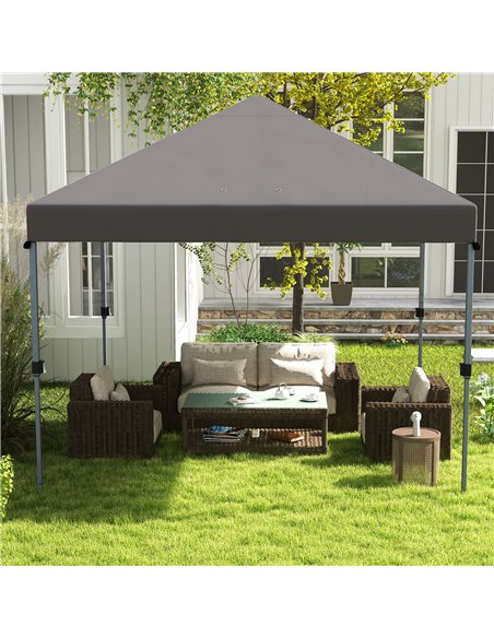 Outsunny 3 x 3(m) Pop Up Gazebo, 1 Person Easy up Marquee, Grey 84C-502V00CG - pic 36616 | FastDaddyshop