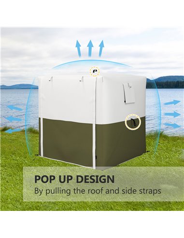 Outsunny 2 x 2m Pop-Up Gazebo, with Accessories - Green 84C-504V00DG