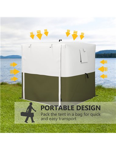 Outsunny 2 x 2m Pop-Up Gazebo, with Accessories - Green 84C-504V00DG