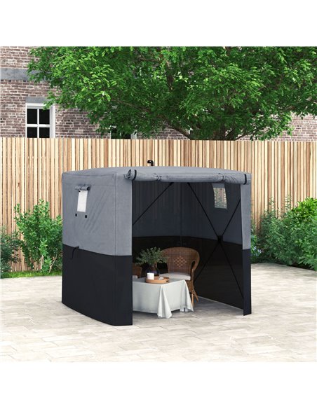 Outsunny 2 x 2m Pop-Up Gazebo, with Accessories - Black 84C-504V00BK - pic 36634 | FastDaddyshop