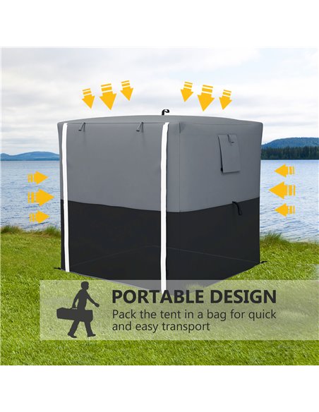 Outsunny 2 x 2m Pop-Up Gazebo, with Accessories - Black 84C-504V00BK - pic 36639 | FastDaddyshop