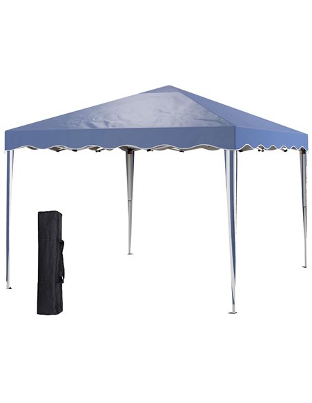 Outsunny 3 x 3m Pop Up Outdoor Camping Gazebo, Blue 84C-263V04BU - pic 36687 | FastDaddyshop