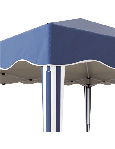 Outsunny 3 x 3m Pop Up Gazebo, Outdoor Camping Gazebo Party Tent with Carry Bag 84C-263V04BU
