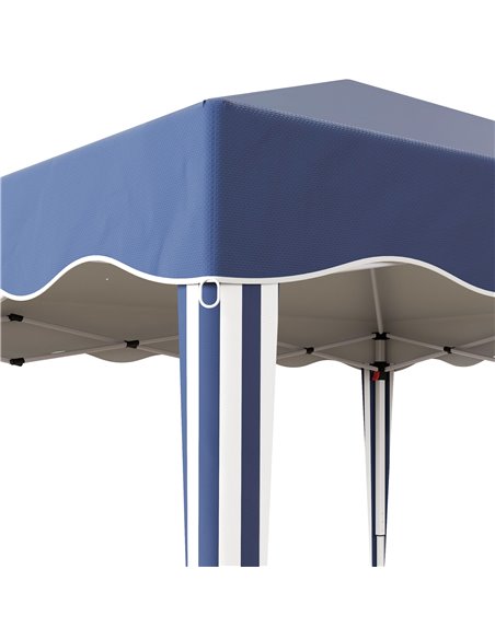 Outsunny 3 x 3m Pop Up Gazebo, Outdoor Camping Gazebo Party Tent with Carry Bag 84C-263V04BU - pic 36694 | FastDaddyshop