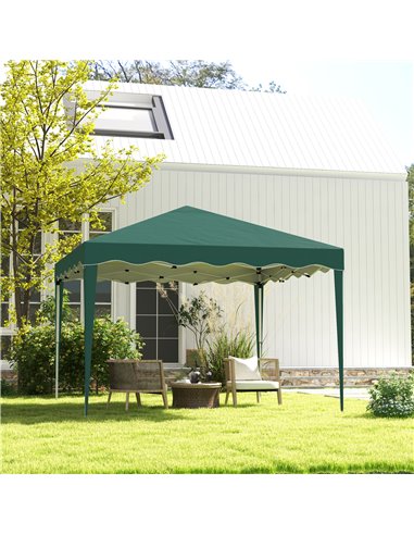 Outsunny 3 x 3m Pop Up Gazebo, Outdoor Camping Gazebo Party Tent with Carry Bag 84C-263V04GN