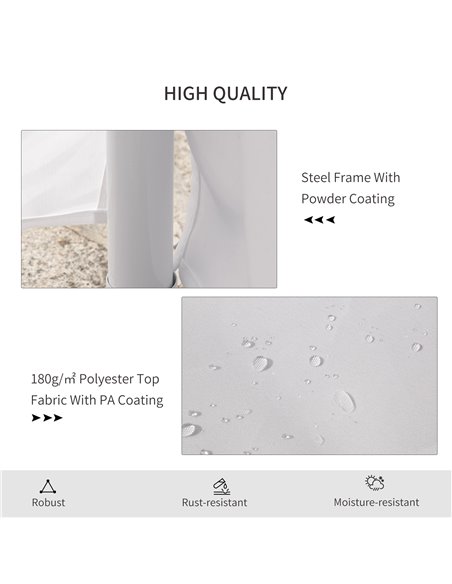 Outsunny 6.8m x 5m Octagonal Party Tent / Wedding Marquee-White 01-0005-002 - pic 36737 | FastDaddyshop