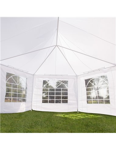 Outsunny 6.8m x 5m Octagonal Party Tent / Wedding Marquee-White 01-0005-002