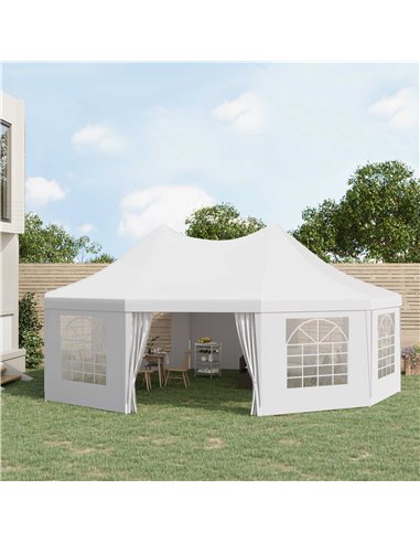 Outsunny 8.9x6.5 m Waterproof Marquee Canopy, White 01-0006-002