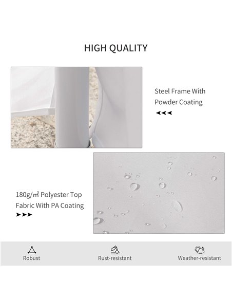 Outsunny 8.9x6.5 m Waterproof Marquee Canopy-White 01-0006-002 - pic 36755 | FastDaddyshop