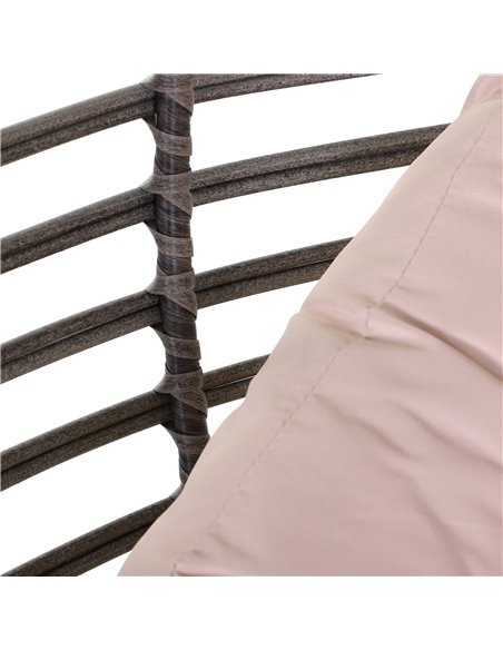 Outsunny Outdoor Indoor Rattan Egg Chair Wicker Weave Teardrop Chair with Cushion 867-047V70 - pic 37064 | FastDaddyshop