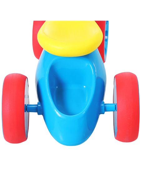 HOMCOM Toddler Training Walker Balance Ride-On Toy with Rubber Wheels Blue - pic 3709 | FastDaddyshop