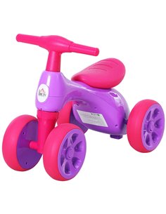 HOMCOM Toddler Training Walker Balance Ride-On Toy with Rubber Wheels Purple
