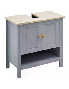 kleankin Under Sink Cabinet, Bathroom Vanity Unit, Grey 834-314V01
