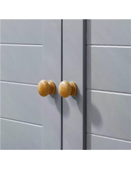 kleankin Under Sink Cabinet, Bathroom Vanity Unit, Pedestal Under Sink Design, Storage Cupboard with Adjustable Shelf, Grey 834- - pic 37171 | FastDaddyshop