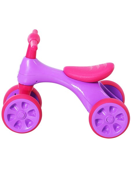 HOMCOM Toddler Training Walker Balance Ride-On Toy with Rubber Wheels Purple - pic 3718 | FastDaddyshop