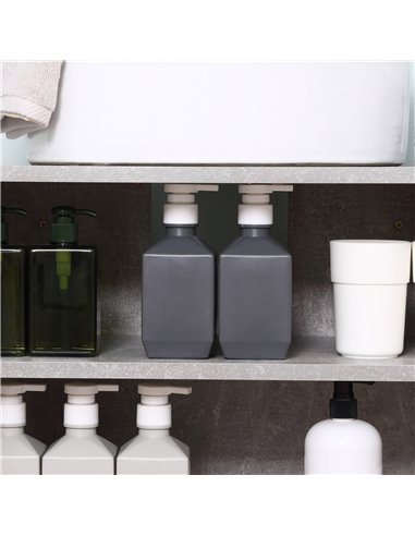 kleankin Under Sink Cabinet, Bathroom Vanity Unit, Pedestal Under Sink Design, Storage Cupboard with Adjustable Shelves, White a
