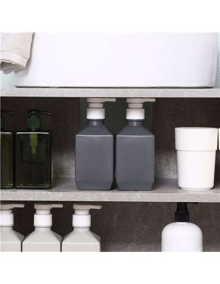 kleankin Under Sink Cabinet, Bathroom Vanity Unit, Pedestal Under Sink Design, Storage Cupboard with Adjustable Shelves, White a - pic 37197 | FastDaddyshop