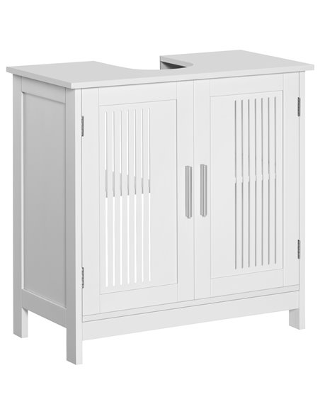 Kleankin Modern Under Sink Cabinet with 2 Doors, White 834-343WT - pic 37200 | FastDaddyshop