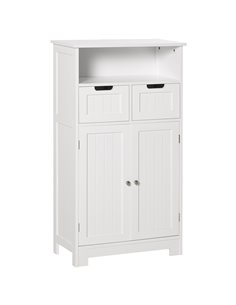 Kleankin Freestanding Bathroom Cabinet, White 834-302