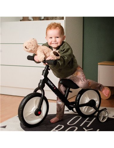 HOMCOM PP Toddlers Removable Stabiliser Balance Bike Black