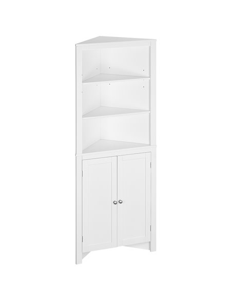 Kleankin Triangle Bathroom Cabinet, Corner Bathroom Storage Unit, White 834-434 - pic 37272 | FastDaddyshop