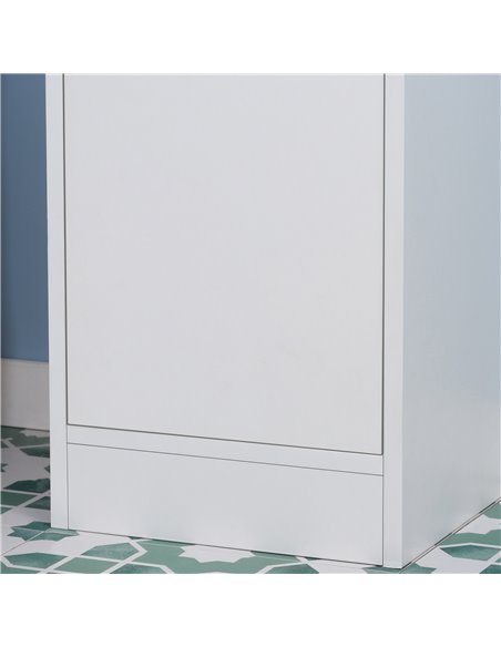 kleankin Tall Bathroom Storage Cabinet with Mirror, Narrow Freestanding Floor Cabinet with Adjustable Shelves 834-461 - pic 37298 | FastDaddyshop