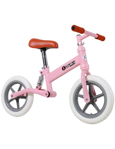 HOMCOM Toddler Balance Bike No Pedal Walk Training Pink