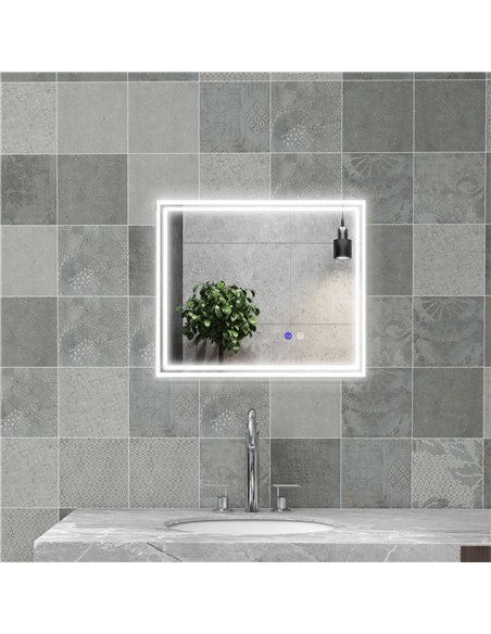 Kleankin LED Bathroom Mirror with Lights, Anti-Fog 834-657V00CR - pic 37435 | FastDaddyshop