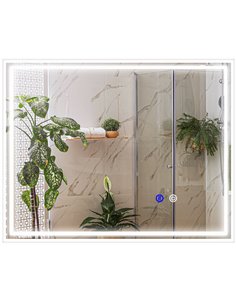Kleankin LED Bathroom Mirror with Lights, Anti-Fog 834-657V
