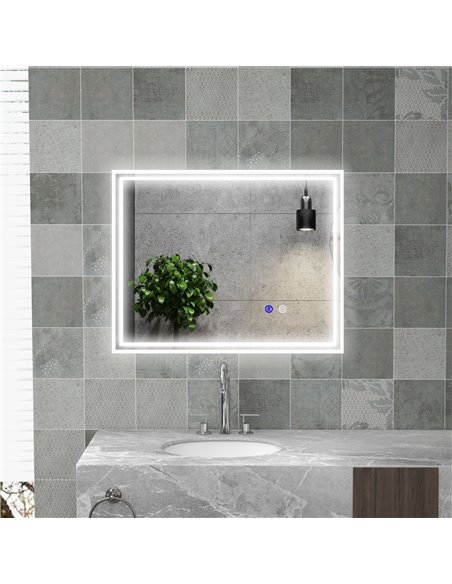 Kleankin LED Bathroom Mirror with Lights, Anti-Fog 834-657V - pic 37444 | FastDaddyshop