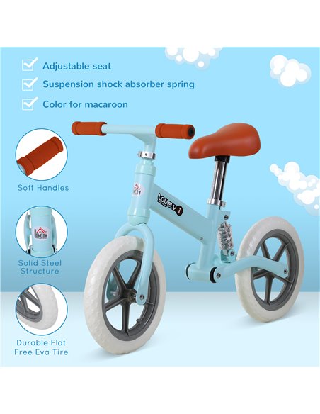 HOMCOM Toddler Balance Bike No Pedal Walk Training Blue - pic 3746 | FastDaddyshop