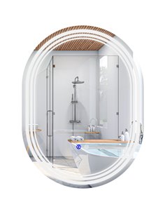 Kleankin 700 x 500mm Bathroom Mirror with LED Lights 834-656V00CR