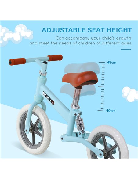 HOMCOM Toddler Balance Bike No Pedal Walk Training Blue - pic 3747 | FastDaddyshop