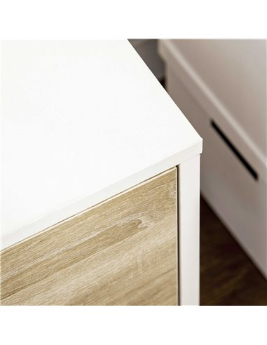 HOMCOM TV Stand Cabinet for TVs up to 50 Inch, Entertainment Center with Storage  Drawer for Living Room and Bedroom, Natural 83