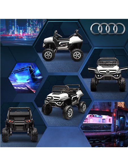 HOMCOM 12V Licensed Mercedes-Benz Kids Electric Ride On Car, Battery Powered Off-road Toy with Remote Control, Horns, Lights 370 - pic 37549 | FastDaddyshop