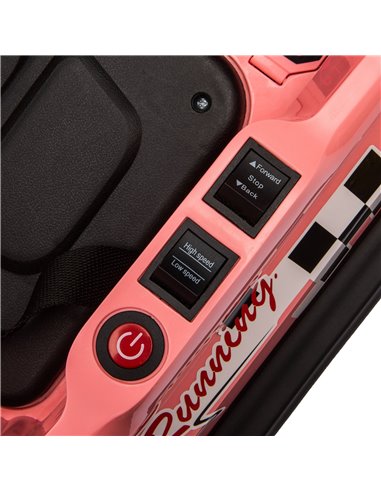 HOMCOM Electric Kids Bumper Car, 6V 360-Degree Rotation Waltzer Car, Battery Powered Ride on Car w/ 2 Speeds, Music, Horn, Gift 