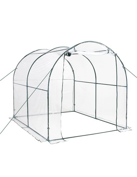 Outsunny Walk-in Polytunnel Greenhouse with Roll-up Door 01-0467 - pic 37587 | FastDaddyshop