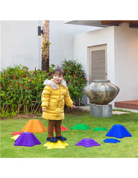 Outsunny 11pcs Balance Stepping Stones for Kids Starfish Style - pic 3759 | FastDaddyshop