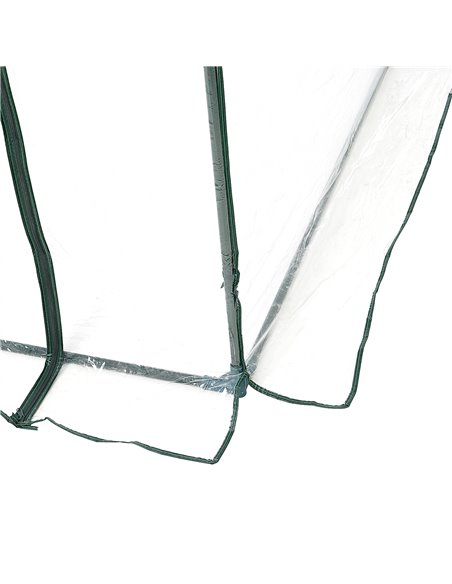 Outsunny Walk-in Polytunnel Greenhouse with Roll-up Door Transparent Tunnel Greenhouse with Steel Frame and PVC Cover, 2.5 x 2m  - pic 37594 | FastDaddyshop