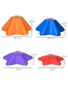 Outsunny 11pcs Balance Stepping Stones for Kids Starfish Style 2