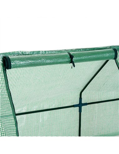 Outsunny 270 x 90 x 90 cm Steel Frame Poly Tunnel Steeple Greenhouse - Green 01-0469