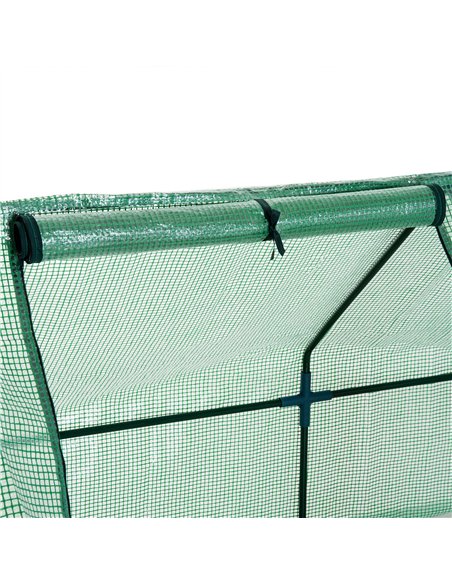 Outsunny 270 x 90 x 90 cm Steel Frame Poly Tunnel Steeple Greenhouse - Green 01-0469 - pic 37602 | FastDaddyshop