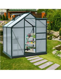 Outsunny Clear Polycarbonate Large Walk-In Greenhouse 845-057 2
