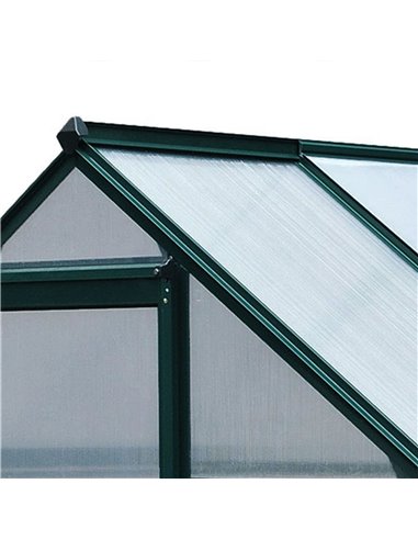 Outsunny Clear Polycarbonate Greenhouse Large Walk-In Green House Garden Plants Grow Galvanized Base Aluminium Frame w/ Slide Do